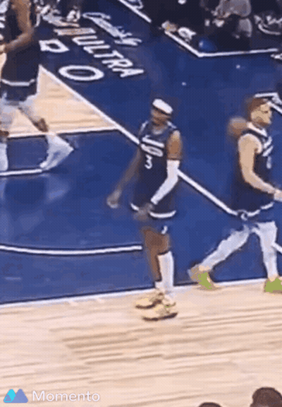 Grizzlies Player Thumbs Up To Another Player GIF