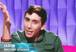 Grocery Stocker Jason Sitting GIF