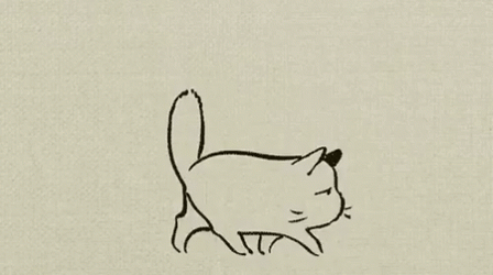 Groggy Cat Sketch GIF