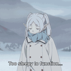 Groggy Freiren Walking In The Snow GIF