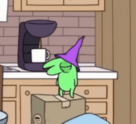 Groggy Glep Drinking Coffee GIF