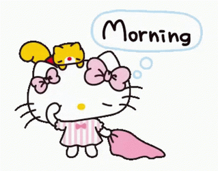 Groggy Hello Kitty GIF