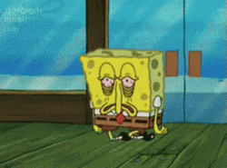 Groggy SpongeBob Walking GIF