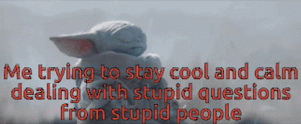 Grogu Im Surrounded By Idiots GIF
