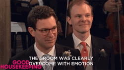 Groom Overcome With Emotion
