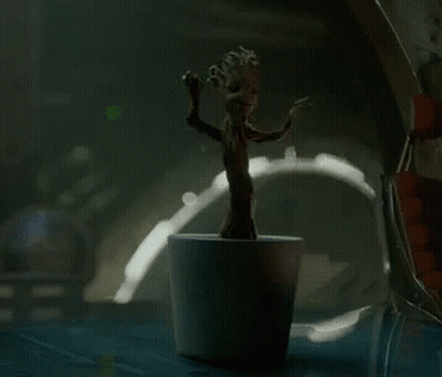 Groot Dancing In Pot GIF