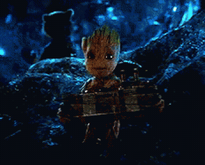 Groot Figurine In Cave GIF