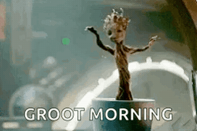 Groot From The Guardians Of The Galaxy Is Dancing In A Pot . GIF