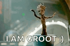 Groot Dancing In A Bowl GIF
