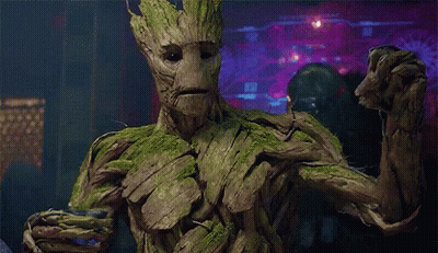 Groot Holding Blue Object GIF
