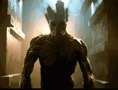 Groot Statue Saying I Am Groot GIF