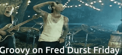 Groovy On Fred Durst Friday Poster Man Singing Guitar GIF