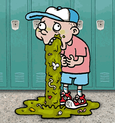 Gross Green Vomit