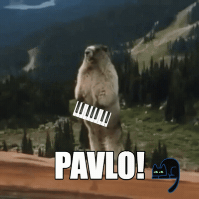 Ground Squirrel Holding Piano Keyboard Pavlo GIF