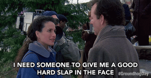 Groundhog Day Andy MacDowell GIF