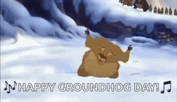 Groundhog Day Dancing Groundhog GIF