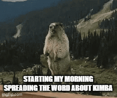 Groundhog Spreading Word About Kimba GIF