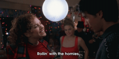 Group Around Disco Ball Rollin' With The Homies GIF