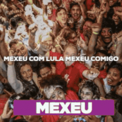 Group Around Man In Red Shirt Saying Mexeu GIF