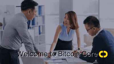 Group Around Table Welcome To Bitcoin Core GIF