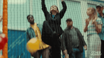 Group Behind Fence Saying Other Mommy GIF