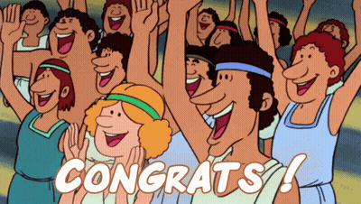 Group Celebrating With Congrats GIF