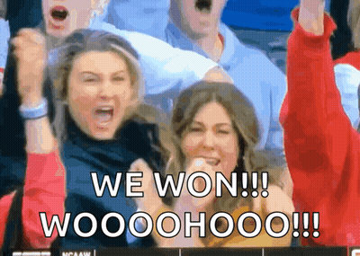 Group Cheering We Won Wooohooo GIF