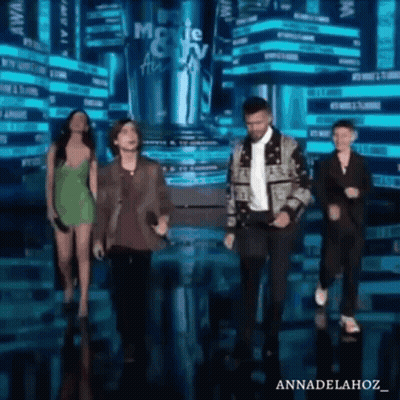 Group Dancing At Movie And TV Awards Show GIF