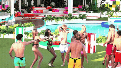 Group Dancing By Pool GIF