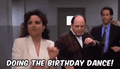 Group Dancing Doing The Birthday Dance GIF