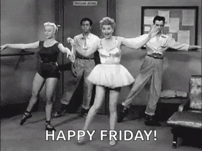 Group Dancing Happy Friday GIF