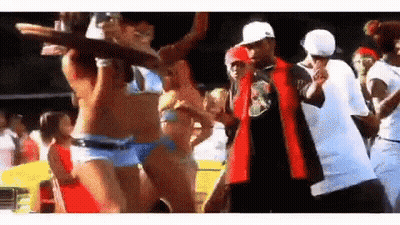 Group Dancing In Front Of Crowd GIF