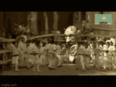 Group Dancing In Front Of Imgflip Sign GIF