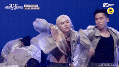 Group Dancing In Front Of Mnet Sign GIF
