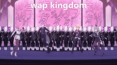 Group Dancing In Front Of Wap Kingdom Wall GIF
