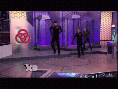 Group Dancing In Front Of XD Sign GIF