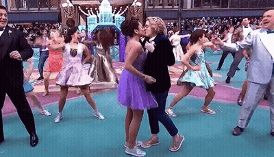 Group Dancing On Stage GIF