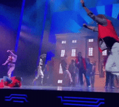 Group Dancing On Stage GIF