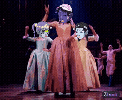 Group Dancing On Stage With 3Look Sticker GIF