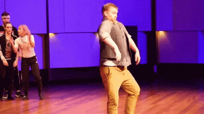 Group Dancing On Stage With Chicago Shirt GIF