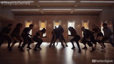 Group Dancing StepUpSeries GIF