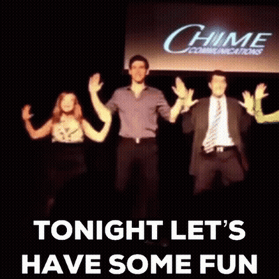 Group Dancing Tonight Let's Have Some Fun GIF