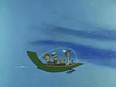 Group Flying In Green Airplane GIF