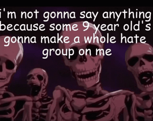 Group Hate  Berserk Skeleton On Fan Meme GIF