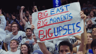 Group Holding Big East Big Moments Big Upsets Sign GIF