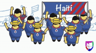 Group Holding Haiti Banner GIF