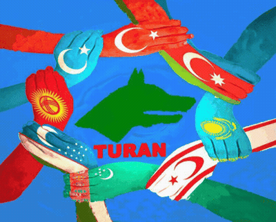 Group Holding Hands In Circle With Word Turan GIF