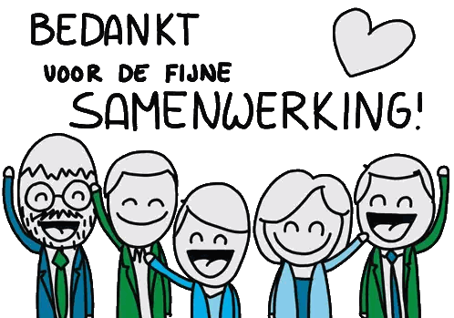 Group Holding Hands Thank You Sticker
