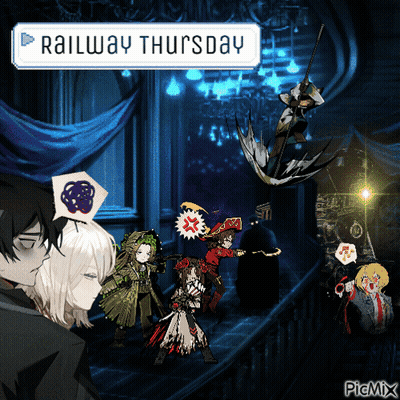 Group Holding Railway Thursday Sign GIF