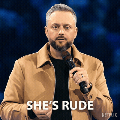 Group Holding Sign That Wasn't Nice GIF